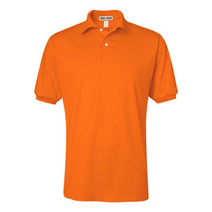 437MSR JERZEES SpotShield™ 50/50 Polo Safety Orange