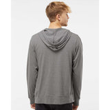 SS150JZ Independent Trading Co. Lightweight Jersey Full-Zip Hooded T-Shirt Gunmetal Heather