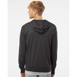 SS150JZ Independent Trading Co. Lightweight Jersey Full-Zip Hooded T-Shirt Charcoal Heather