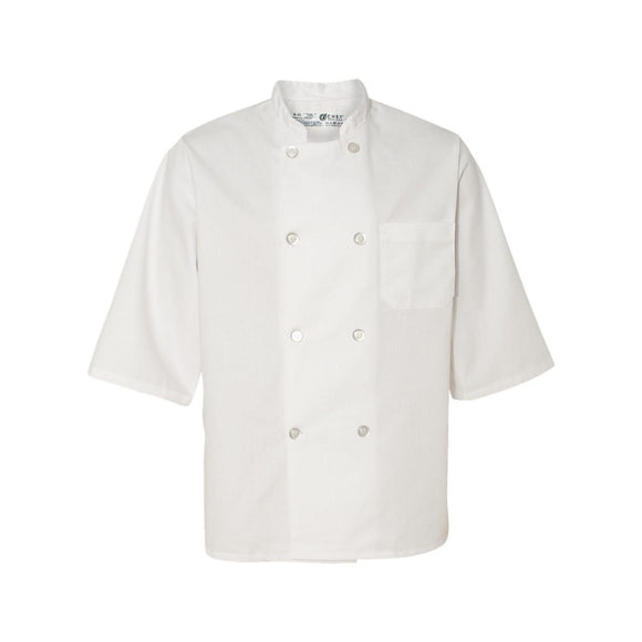 0404 Chef Designs Half Sleeve Chef Coat White