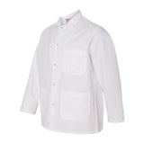 0406 Chef Designs Gripper Front Short Butcher Coat White