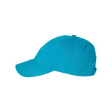 VC300A Valucap Adult Bio-Washed Classic Dad Hat Neon Blue