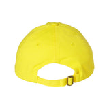 VC300A Valucap Adult Bio-Washed Classic Dad Hat Neon Yellow