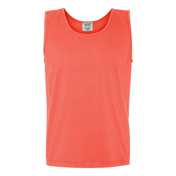 9360 Comfort Colors Garment-Dyed Heavyweight Tank Top Neon Red Orange