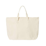 8863 Liberty Bags Tote with Top Zippered Closure Natural