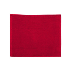 C1518 Carmel Towel Company Velour Hemmed Towel Red