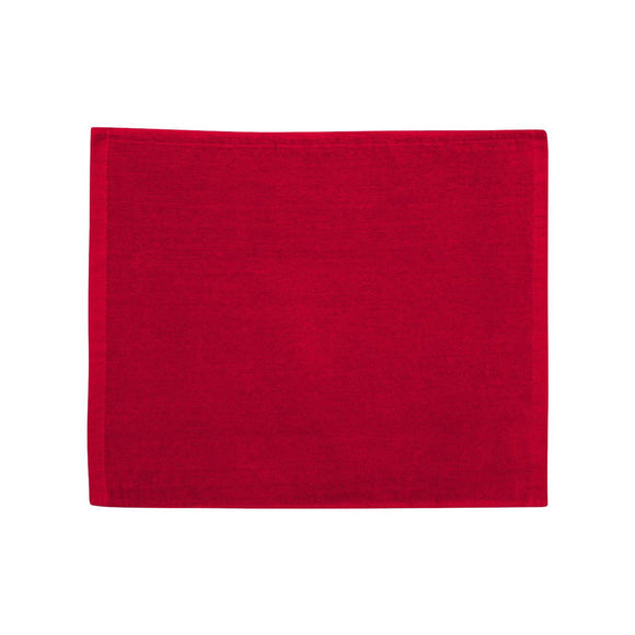 C1518 Carmel Towel Company Velour Hemmed Towel Red