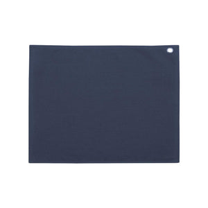 C1518GH Carmel Towel Company Velour Hemmed Towel with Grommet & Hook Navy