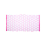 C3060P Carmel Towel Company Polka Dot Velour Beach Towel Hot Pink