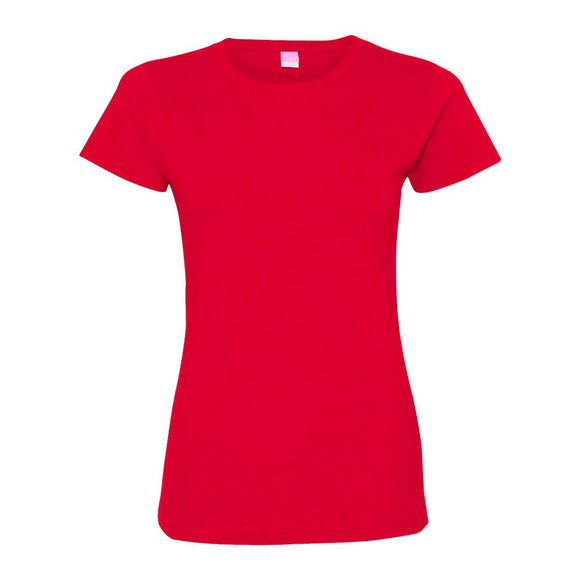 3516 LAT Women's Fine Jersey Tee Red