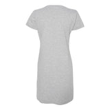 3522 LAT Women's Fine Jersey V-Neck Coverup Heather