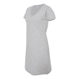 3522 LAT Women's Fine Jersey V-Neck Coverup Heather