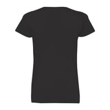 3507 LAT Women's Fine Jersey V-Neck Tee Black