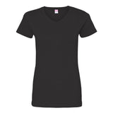 3507 LAT Women's Fine Jersey V-Neck Tee Black