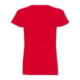 3507 LAT Women's Fine Jersey V-Neck Tee Red