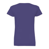 3507 LAT Women's Fine Jersey V-Neck Tee Purple