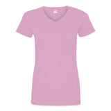 3507 LAT Women's Fine Jersey V-Neck Tee Pink