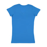 3607 LAT Junior's Fine Jersey V-Neck Tee Cobalt