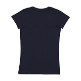 3607 LAT Junior's Fine Jersey V-Neck Tee Navy