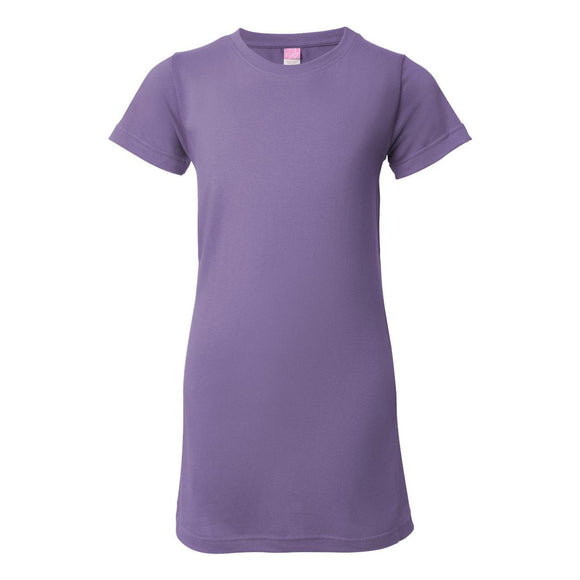 3616 LAT Women's Fitted Fine Jersey Tee Lavender