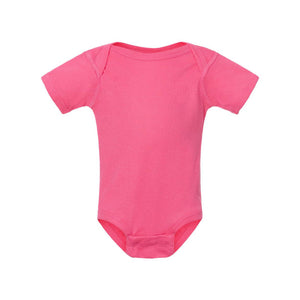 4400 Rabbit Skins Infant Baby Rib Bodysuit Hot Pink