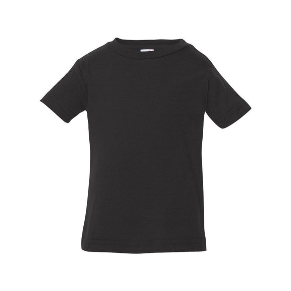 3322 Rabbit Skins Infant Fine Jersey Tee Black