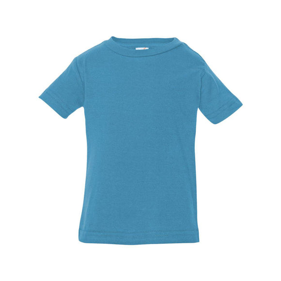 3322 Rabbit Skins Infant Fine Jersey Tee Turquoise