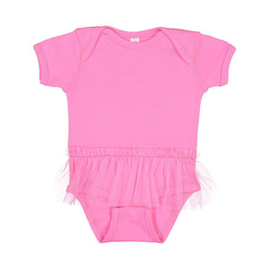 4422 Rabbit Skins Infant Tutu Baby Rib Bodysuit Raspberry