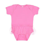 4422 Rabbit Skins Infant Tutu Baby Rib Bodysuit Raspberry