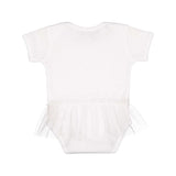 4422 Rabbit Skins Infant Tutu Baby Rib Bodysuit White