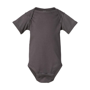 4424 Rabbit Skins Infant Fine Jersey Bodysuit Charcoal