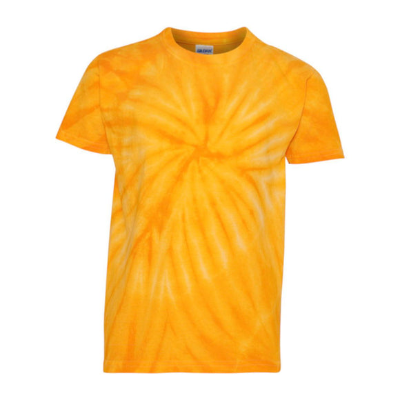 20BCY Dyenomite Youth Cyclone Pinwheel Tie-Dyed T-Shirt Gold