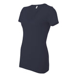 6035 BELLA + CANVAS Women’s Jersey Deep V-Neck Tee Navy