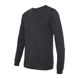 3513 BELLA + CANVAS Triblend Long Sleeve Tee Charcoal Black Triblend