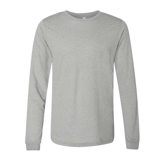 3513 BELLA + CANVAS Triblend Long Sleeve Tee Athletic Grey Triblend