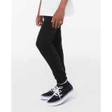 3727Y BELLA + CANVAS Youth Jogger Sweatpants Black