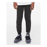 3727Y BELLA + CANVAS Youth Jogger Sweatpants Dark Grey Heather