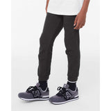 3727Y BELLA + CANVAS Youth Jogger Sweatpants Dark Grey Heather