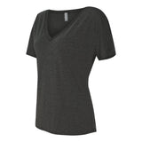 8815 BELLA + CANVAS Women’s Slouchy V-Neck Tee Dark Grey Heather