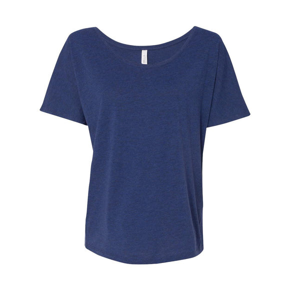 8816 BELLA + CANVAS Women’s Slouchy Tee Navy Triblend