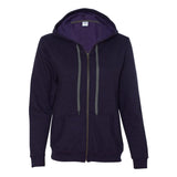 18700FL Gildan Heavy Blend™ Women's Vintage Full-Zip Hooded Sweatshirt Blackberry