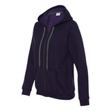 18700FL Gildan Heavy Blend™ Women's Vintage Full-Zip Hooded Sweatshirt Blackberry