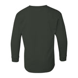 5400B Gildan Heavy Cotton™ Youth Long Sleeve T-Shirt Forest Green