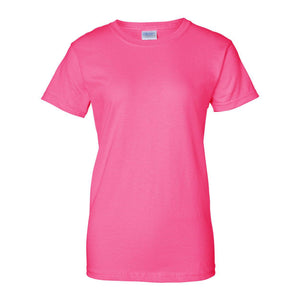 2000L Gildan Ultra Cotton® Women’s T-Shirt Safety Pink