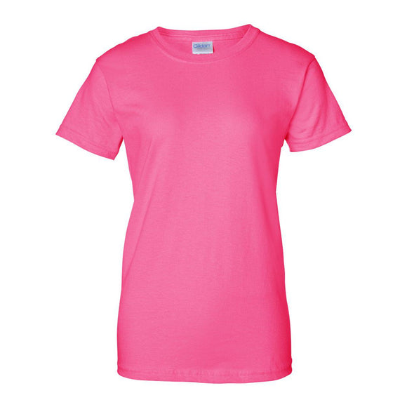 2000L Gildan Ultra Cotton® Women’s T-Shirt Safety Pink