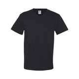 39VR Fruit of the Loom HD Cotton V-Neck T-Shirt Black