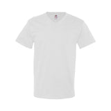 39VR Fruit of the Loom HD Cotton V-Neck T-Shirt White