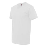 39VR Fruit of the Loom HD Cotton V-Neck T-Shirt White