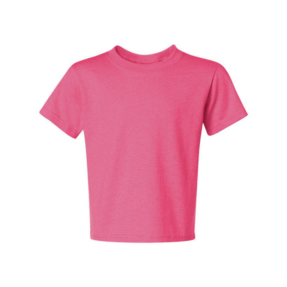 29BR JERZEES Dri-Power® Youth 50/50 T-Shirt Neon Pink