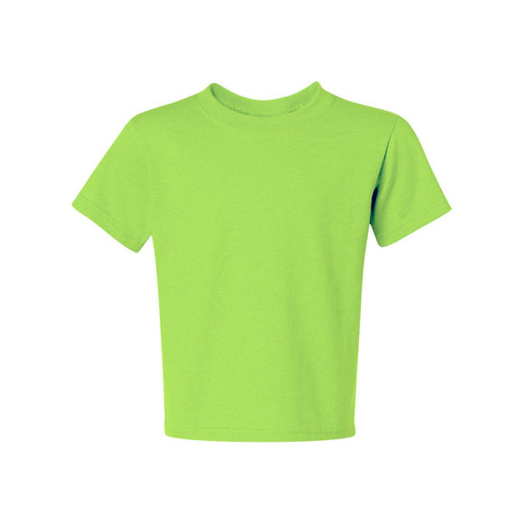 29BR JERZEES Dri-Power® Youth 50/50 T-Shirt Neon Green